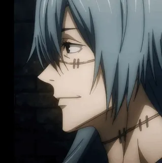 🇦🇼 e83118ad Mahito Jujutsu Kaisen Anime, Manga, Personage, Schurk, Gennaaid whatsapp sticker