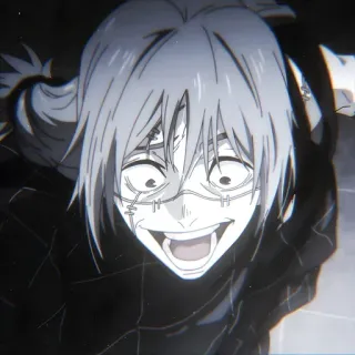 🫐 3f2ef762 Mahito Jujutsu Kaisen anime, jujutsu kaisen, mahito, villain, cursed spirit, scary telegram sticker