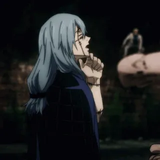 🩸 32e91be8 Mahito Jujutsu Kaisen Anime, Jujutsu Kaisen, Mahito, Fluch, Bösewicht, zugenähter Mund telegram sticker