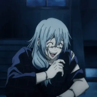 🩸 84d3ab78 Mahito Jujutsu Kaisen Anime, Jujutsu Kaisen, Mahito, Fluch, Bösewicht, Lächeln, Charakter telegram sticker