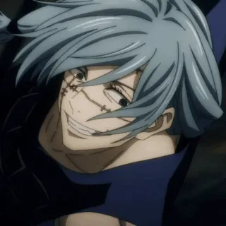 🩸 a3a4c98b Mahito Jujutsu Kaisen Anime, Jujutsu Kaisen, Mahito, Bösewicht, Fluchgeist, Lächeln telegram sticker