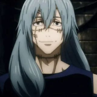 🩸 cb92cab1 Mahito Jujutsu Kaisen Anime, Jujutsu Kaisen, Mahito, Fluch, Sticker, Bösewicht, Genäht telegram sticker