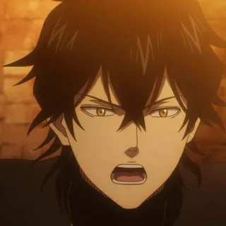 💛 663260de Yuno Black Clover Anime, Black Clover, Yuno, penyihir, sihir telegram sticker