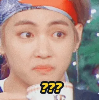 ✋ 2fb0408a ??? confused, question, expression, wondering, face, kpop telegram sticker