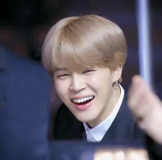 😂 aca1783a Jimin Jimin, BTS, K-pop, singer, smiling, happy telegram sticker