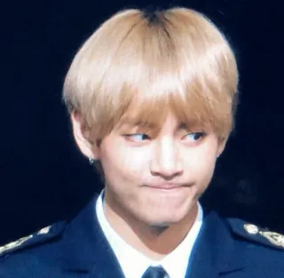 🤔 e68a6a7d V kpop, k-pop, bts, singer, idol, v, kim taehyung telegram sticker
