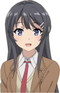 Mai Sakurajima telegram stickers