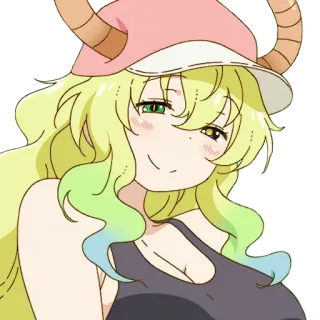 😏 77cad10d Lucoa Miss Kobayashi's Dragon Maid Anime, Drago, Waifu, Sexy, Prosperosa telegram sticker