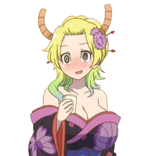 😳 e9d17481 Lucoa Miss Kobayashi's Dragon Maid Anime, Drago, Waifu, Fanart telegram sticker