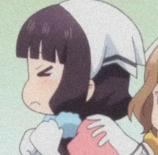 🍇 e394270c Anime, Weinend, Maid, Traurig, Cartoon, Kawaii telegram sticker