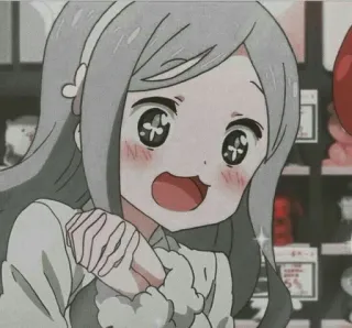 🤩 369e260b Anime, Cartone animato, Ragazza, Felice, Carino telegram sticker