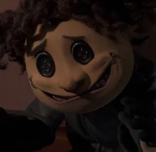 ⛓️ 2615504f Other Father Coraline Coraline, พ่อคนอื่น, การ์ตูน, แอนิเมชัน, น่าขนลุก, กระดุม, ภาพยนตร์ telegram sticker