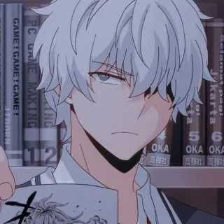 🧊 f1097a82 ING PC GAME MAKING GAME! GAME! GAME! JTBORN Jakarta 56 112 OKA 高聲社 OKA OKA 高聲社 高彈 อนิเมะ, ผมขาว, ชั้นวาง, หนังสือ, ตัวละคร telegram sticker