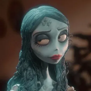⛓️ f4924893 Emily Corpse Bride เจ้าสาวศพสวย, เอมิลี่, ทิม เบอร์ตัน, อนิเมชั่น, เจ้าสาว, งานแต่งงาน, การ์ตูน telegram sticker