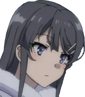 🙁 fa9e2667 Mai Sakurajima Rascal Does Not Dream of Bunny Girl Senpai Anime, Gadis, Imut, Sakurajima Mai, Bunny Girl Senpai, Kartun whatsapp sticker