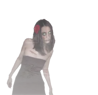 😱 32d1f341 zombie, horror, scary, undead, woman, halloween, ghost, creepy telegram sticker