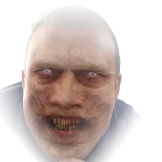 😱 50d08b89 zombie, undead, horror, monster, scary telegram sticker