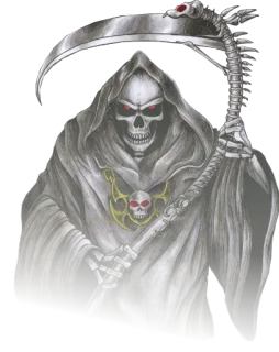 😱 a55a0303 grim reaper, death, scythe, skull, skeleton, evil, horror telegram sticker