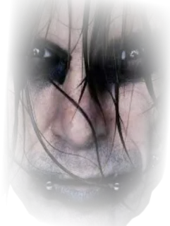 😱 a5cee35f horror, creepy, scary, dark, face, makeup, gothic telegram sticker