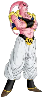 👾 115e0d4b Majin Buu Dragon Ball Z dbz, 魔人ブウ, アニメ, キャラクター, 悪 telegram sticker