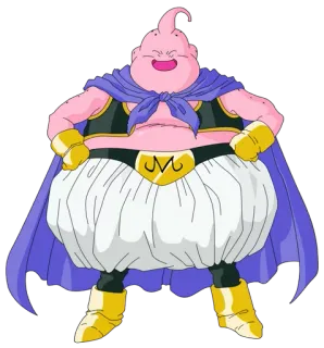 👾 19d9a2b5 Majin Buu Dragon Ball Z アニメ, ドラゴンボール, 魔人, ブウ, キャラクター telegram sticker