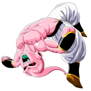 👾 35a14771 Majin Buu Dragon Ball Z アニメ, 悪役, ピンク, 魔人, DBZ telegram sticker