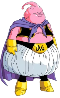 👾 39c84784 Majin Buu Dragon Ball Z 魔人, ブウ, ドラゴンボールZ, アニメ, 悪役, ピンク telegram sticker