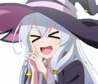 😆 4031ed5c Аниме, Ведьма, Милый, Девушка, Магия, Персонаж whatsapp sticker