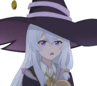 😒 7651dbc6 Аниме, Ведьма, Магия, Мультфильм, Девушка, Милый whatsapp sticker