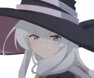 😢 a497db6b Аниме, Ведьма, Персонаж, Девушка, Шляпа, Магия whatsapp sticker