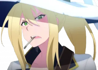 🚬 e6a97105 Аниме, Персонаж, Курение, Блондинка, Женщина whatsapp sticker