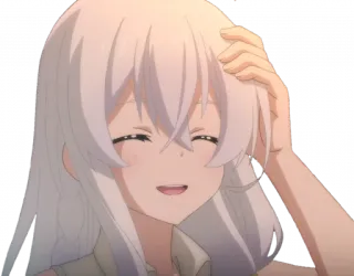 😅 f431d1c6 Аниме, Девушка, Счастливый, Улыбка, Милый whatsapp sticker