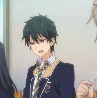 💠 0d2c55eb Аниме, Парень, Школьная форма, Персонаж whatsapp sticker