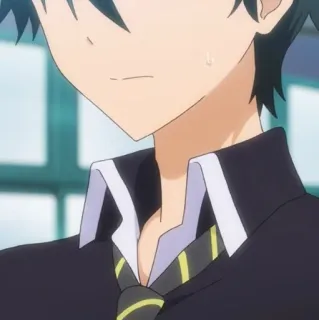 💠 1a901c63 Аниме, Парень, Школьная форма, Галстук whatsapp sticker