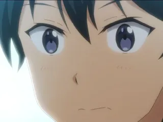 💙 7ffe62f8 Аниме, Парень, Крупный план, Выражение, Мужской whatsapp sticker