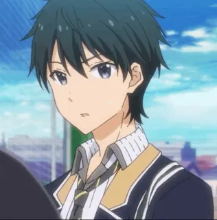 💠 9bbf76df Аниме, Парень, Персонаж, Подросток, Школьная форма whatsapp sticker