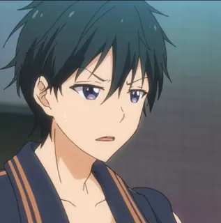 💠 a426d45f Аниме, Парень, Персонаж, Выражение лица whatsapp sticker