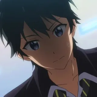 💙 ab7f4ae2 Аниме, Парень, Студент, Персонаж whatsapp sticker