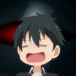 💠 b2b96e23 аниме, мультфильм, мальчик, плачет, расстроенный whatsapp sticker