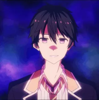 💠 dc56e42d Аниме, Персонаж, Парень, Униформа whatsapp sticker