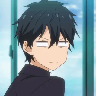 💠 e367279b Аниме, Парень, Персонаж, Школьная форма whatsapp sticker