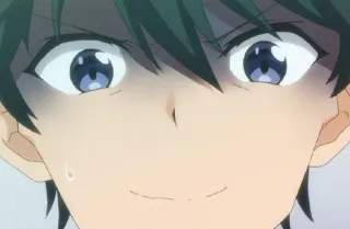 💠 f4511b68 Аниме, Манга, Персонаж, Выражение лица, Улыбка, Мультфильм, Лицо whatsapp sticker