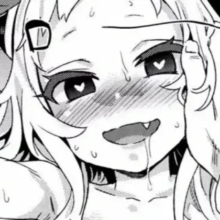 ❤ f054b527 Anime, Garota, Arrogante, Ahegao, Expressão, Ecchi whatsapp sticker