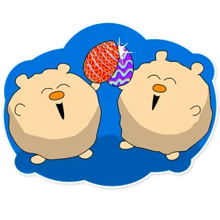 😄 82165fa3 การ์ตูน, อีสเตอร์, ไข่, การเฉลิมฉลอง telegram sticker