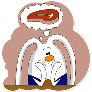 😍 f3f23761 กระต่าย, กระต่าย, สเต็ก, คำพูด, สัตว์, การ์ตูน, ฝัน, อาหาร telegram sticker