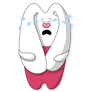 😭 e81ce2e6 pleurer, triste, larmes, lapin, dessin animé, émotion telegram sticker