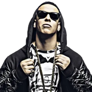 🔫 38d76171 mann, sonnenbrille, hoodie, person, cool, porträt telegram sticker