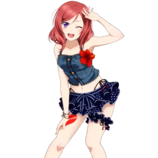 😜 9cdaac8c 애니메이션, 여자, 캐릭터, 포즈, 귀여운, 일러스트 telegram sticker