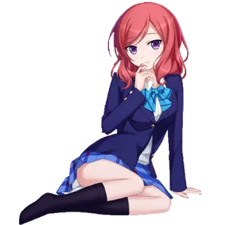 😏 bb19640b 애니메이션, 소녀, 교복, 귀여운, 만화, 십대 telegram sticker