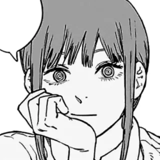 😏 0f352058 Makima Chainsaw Man makima, chainsaw man, anime, manga, femme, personnage telegram sticker